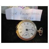 Elgin Pocket Watch 14 K Case