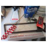 Lot of Misc., Hand Saw, 3 Light Bulbs,  & More