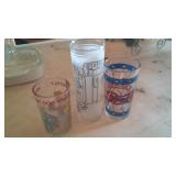 3 Vintage Glasses / Pepsi / Bugs Bunny / Cool It