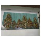 Large Metal 3-D Tree Picture. The Trees are