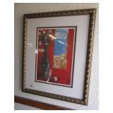 "xDécor Picture / Vase . Very Nice Framed