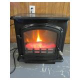 Electric Fireplace with Heat. Adjustable