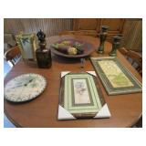 Lot of 9 Home Décor Pieces / Pictures / Clock /