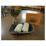 Home Décor Lot / Compote / Wooden Display Box /