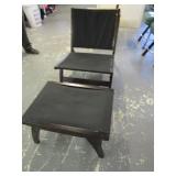 New - Folding Chair and Ottoman