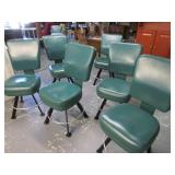 Lot of 6 Swivel Chairs / Commercial Quality / Old