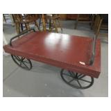 Industrial Cart Style Coffee Table