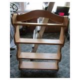 Solid oak heavy duty wall shelf