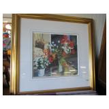 Large Floral Picture / Gold Framed