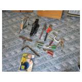 Tool Lot / Pipe Wrenches / Pry Bars / Car Jacks.