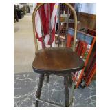 Single Wood Bar Stool