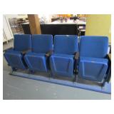 Stadium Seats - Row of 4 Seats / Was claimed to