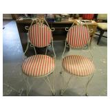2 - Antique Ice Cream Parlor Chairs Nice Set of