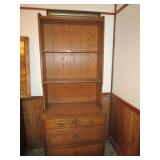3 Drawer Chest with Hutch Top Solid Wood