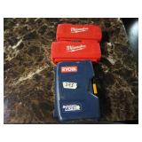 3 Milwaukee / Ryobi Bits and Drill Bit Sets ,