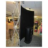 Portable Podium and Backdrop with lights and