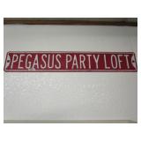 Pegasus Party Loft Heavy Metal Sign