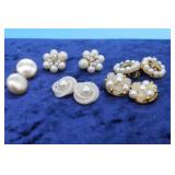 Faux Pearl Earrings