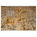 Gold Tone Flatware