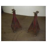Heavy Duty Jack Stands W/ Wheels  28 to 41 Inches