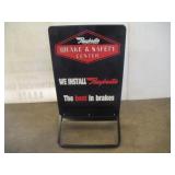Raybestos Double Sided Metal Sign  NIB  24x42