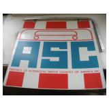 Automotive Service Council Double Sided Metal Sign
