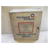 Delco Thermostat Metal Cabinet W/Contents