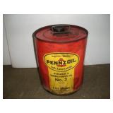 Vintage Pennzoil 5 Gallon Metal Can