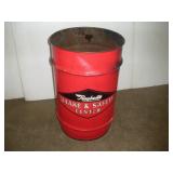 Vintage Raybestos 16 Gallon Metal Drum