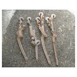 (4) Chain Binders  24 & 30 Inches Long