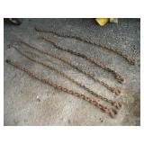 (5) Tow Chains    Longest - 8ft