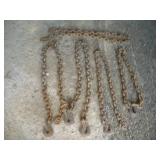 (5) Tow Chains  Longest - 6ft