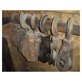 Pulleys  Largest - 22 Inches Tall