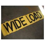 Wide Load/Over Sized Load Banner  65x15 Inches