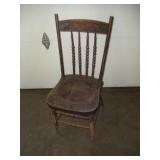 Wood Pressed Back Chair