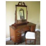 Hickory Furniture Co. Depression Era Vanity, Chair