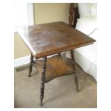 Antique Claw Foot Side Table, 24x24x29