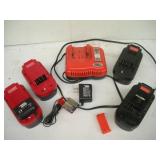 Chargers and Batteries, 18V