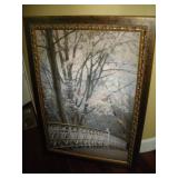 Framed Canvas Painting,  41x30