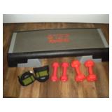 Reebok Adjustable Step and Weights (3 and 6 Lb.)