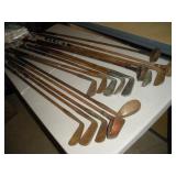 Goldsmith Vintage Wooden Handled Golf Clubs