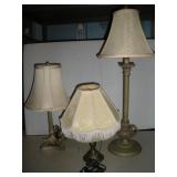 3 Table Lamps, Tallest 29 inches