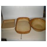 Pampered Chef Stoneware Casseroles and Bowl