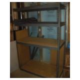 Metal and Wood Composite Shelving Unit, 48x24x72