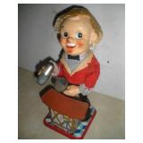 Charlie Weaver Bartender Battery Operated Tin Toy