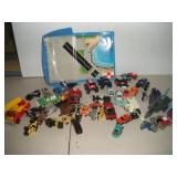 Assorted Die Cast Cars and Transformers