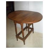 Wood Drop Leaf Table, 28x20x24