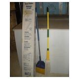 Roof Rake, Mop, Broom and Dust Pan (in basement)