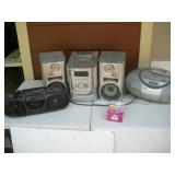 Sony 5 Disc Changer and Portable Radios (2)