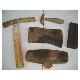 Tool Heads and Sharpening Stone